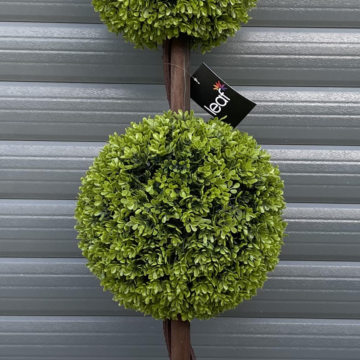 120cm Green Triple Ball Topiary Tree