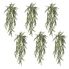 Pack of 6 x Hanging UV and Fire Resistant Artificial Spider Fern Plant 78cm - Premium Quality
