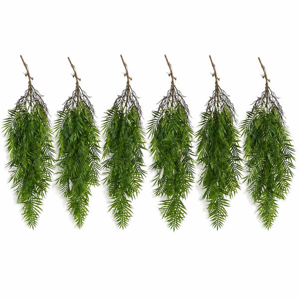 Pack of 6 x 90cm Artificial Trailing Palm Fern Plant Hanging Faux Tropical Greenery