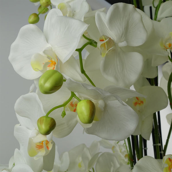 Giant White Orchid Plant Artificial 189 flowers REAL TOUCH Botanik