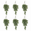 Pack of 6 x 80cm Italian Ruscus Hanging Plant with Realistic Foliage - Sage Green - Premium Quality