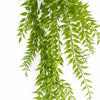 100cm Artificial Trailing Green Leaf Hanging Fern Plant with Wired Top Stems