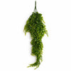 Pack of 6 x 75cm Artificial Trailing Fern Bush Hanging Faux Greenery Plant - Premium Quality