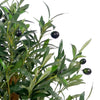 Artificial Olive Tree in Black Plastic Pot 65cm Trunk