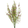 Pack of 6 x 100cm Artificial Foliage Stem with Small Flowers - Purple - Premium Quality