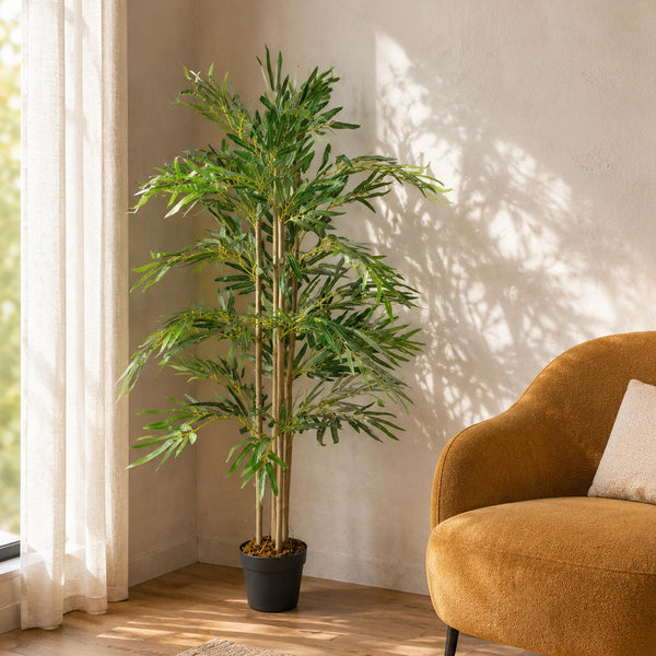 Artificial Bamboo Plants Trees Wood Trunk 120cm