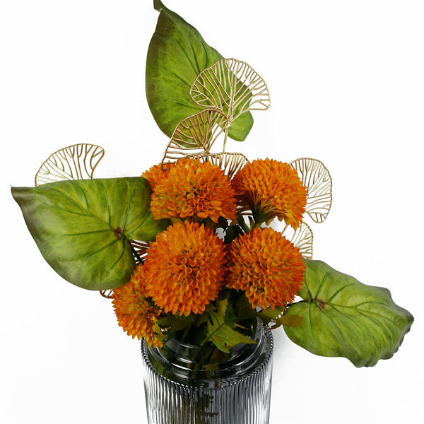 Pack of 6 x 50cm Artificial Green Plastic Botanik Stem - Premium Quality