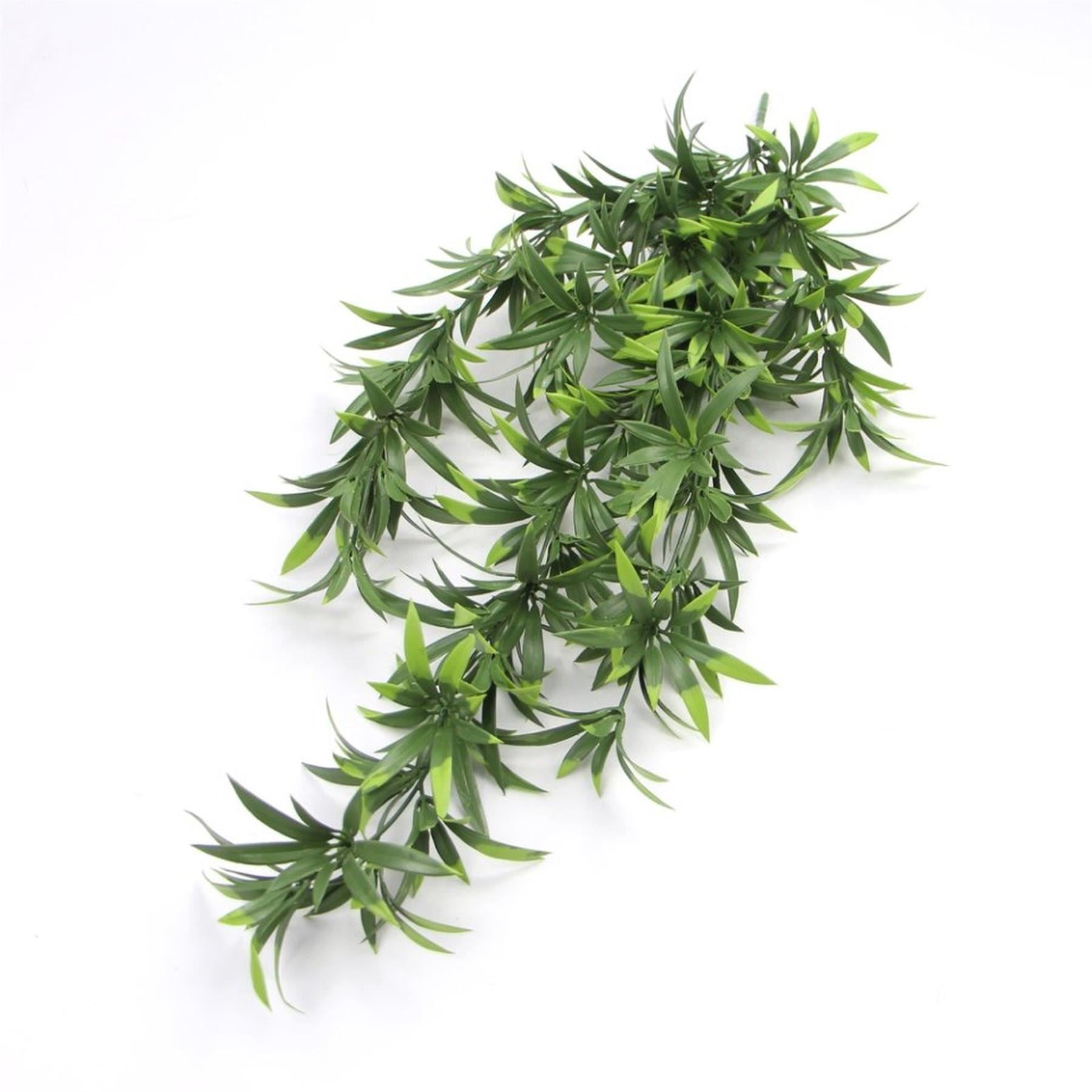 Pack of 6 x Hanging UV and Fire Resistant Artificial Fronded Thyme Plant 70cm