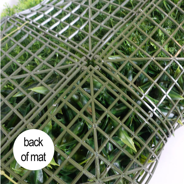 100cm Artificial Tropical Mixed Green Wall Panel with Monstera and Fern Foliage