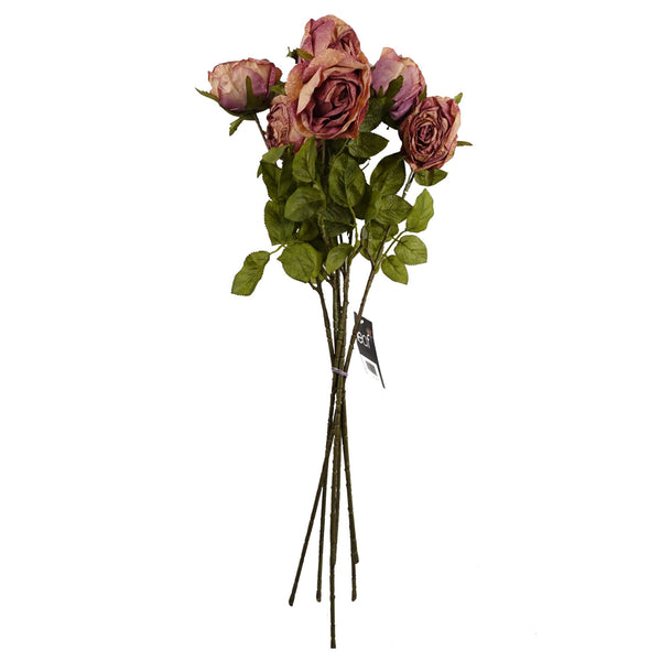 70cm Artificial Dark Pink Rose