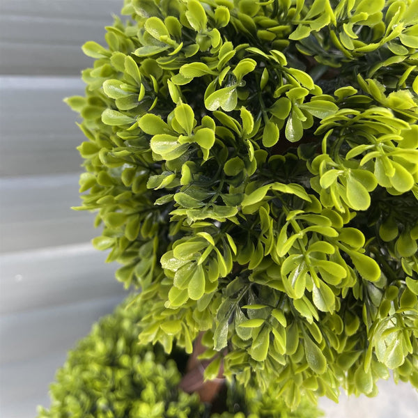 90cm Green Double Ball Topiary Tree - Premium Quality