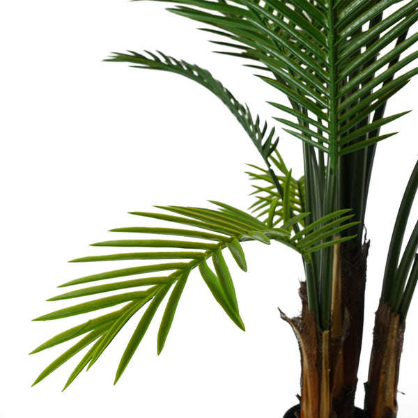 Artificial Tropical Raphis Palm Tree with Natural Trunk UV PROTECTED OUTDOOR Botanik