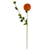 Dhalia PomPom Artificial Flowers Orange