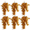 Pack of 6 x 70cm Artificial Trailing Grape Ivy Plant Faux Hanging Foliage - Yellow - Premium Quality