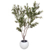 200cm XXL Artificial Olive Tree with Decorative Planter - Premium Quality