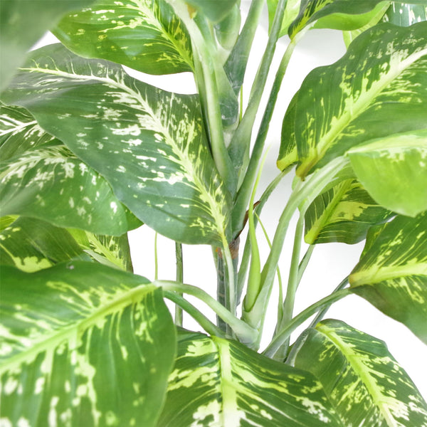 Artificial 100cm Large Fox's Aglaonema (Spotted Evergreen) Tree Plant