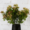 Pack of 6 x 55cm Artificial Foliage Stem with Pink Berries - Premium Quality