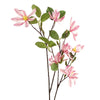 Leaf Design 100cm Pink Magnolia Floral Spray Artificial