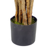 Artificial Olive Tree in Black Plastic Pot Olive Trunk