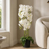Large White Orchid Plant - Artifcial - 41 REAL TOUCH flowers