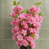 Pack of 6 x 100cm Pink Artificial Blossom Stem - Premium Quality