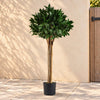 UV Resistant 120cm Deluxe Luxury Artificial Bay Botanik Laurel Tree Topiary Ball - 4ft Tall