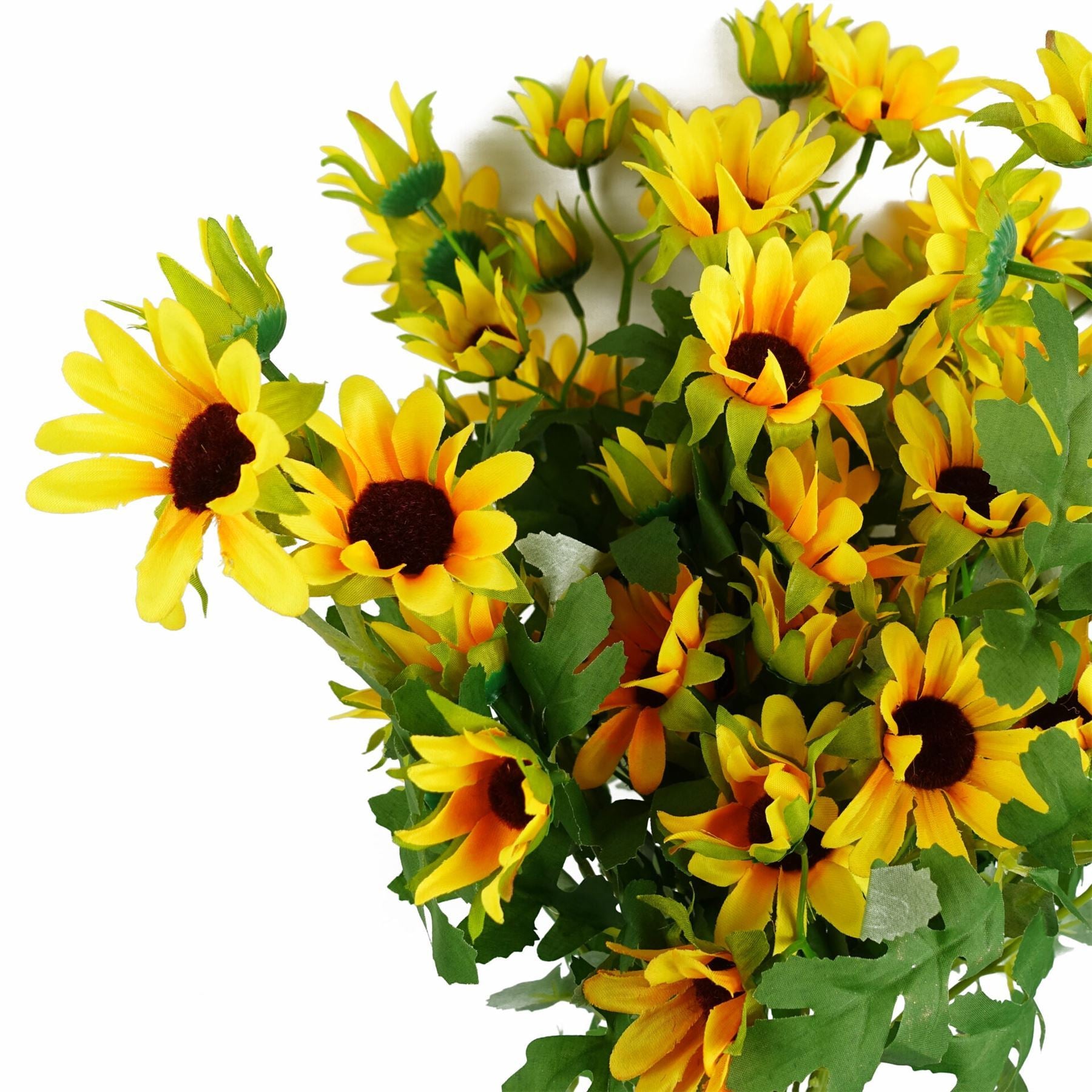 Pack of 6 x 70cm Artificial Yellow Daisy Flower Spray - Premium Quality
