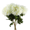 Pack of 6 x Artificial Flowers Extra Large Reflex Chrysanthemum - White 75cm