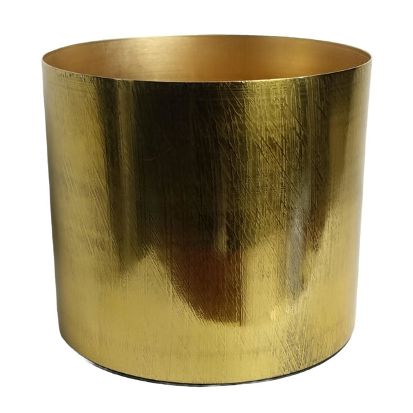 18cm Gold Etched Metal Planter by Botanik - Premium Quality