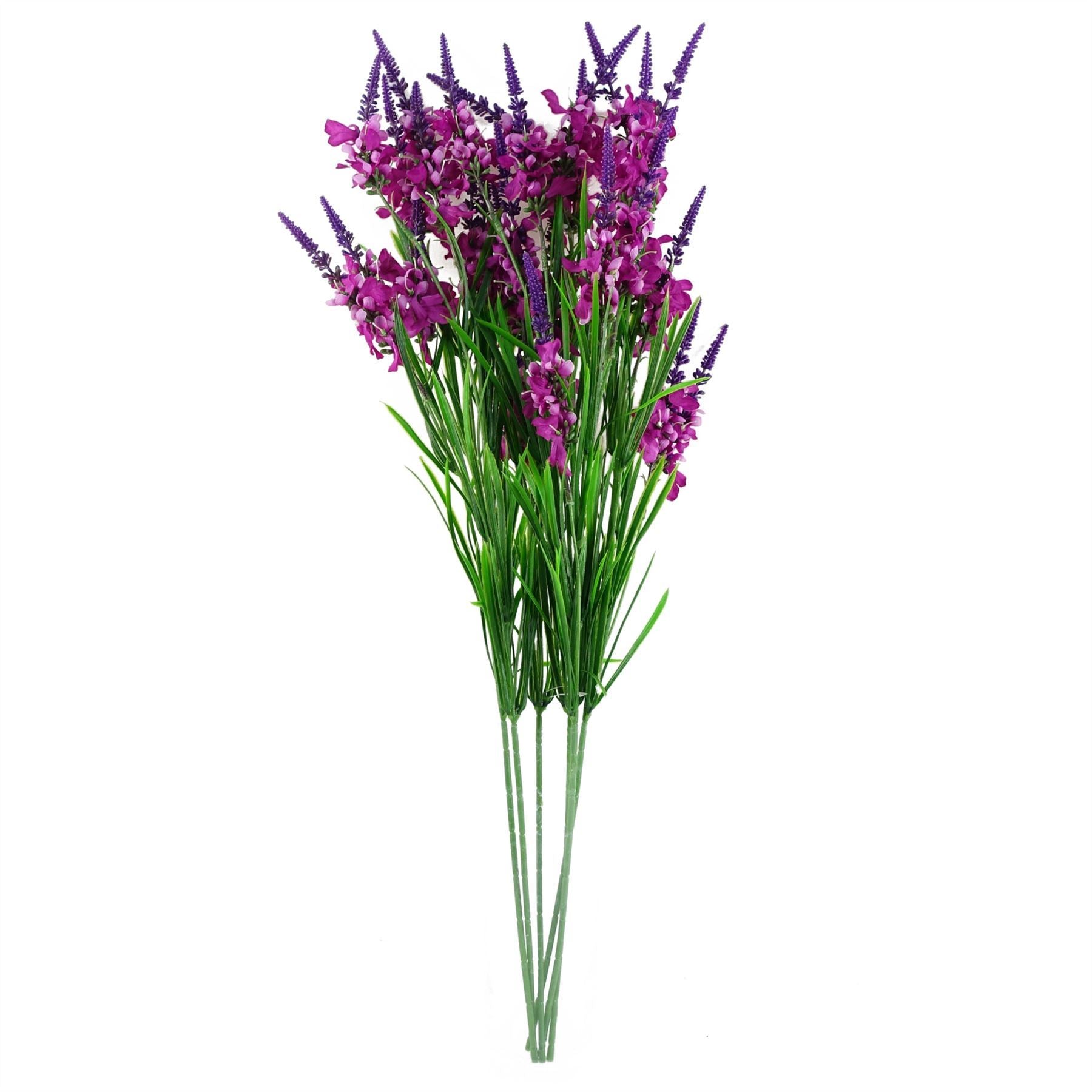 Pack of 6 x 80cm Dark Pink Larkspur Artifical Stem - Premium Quality