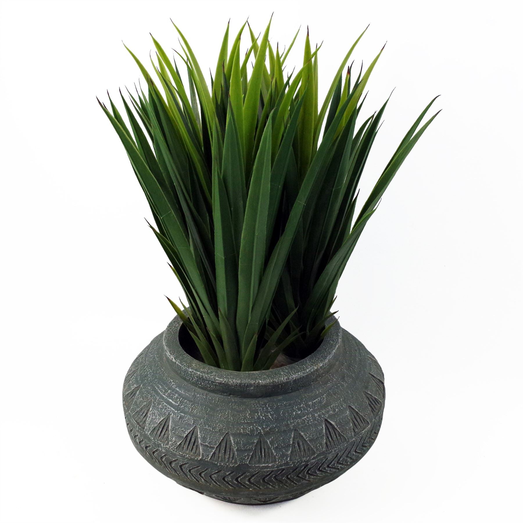 Large Planters Plant Pots Large Grey Gliese Triangle Planter 21cm x 40cm Botanik