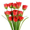 80cm Artificial Tulip Red Stem