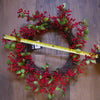 Christmas Natural Look Red Berry Floristry Wreath 60cm 24 inch Large Luxury Botanik