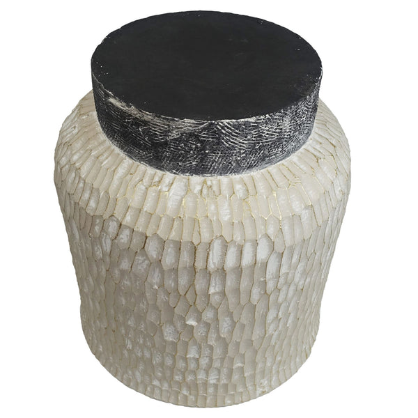 32cm x 29cm Brushed Gold Stone Effect Planter Composite Plant Pot - Premium Quality