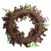 Artificial Hanging Black Berry Wreath Botanik