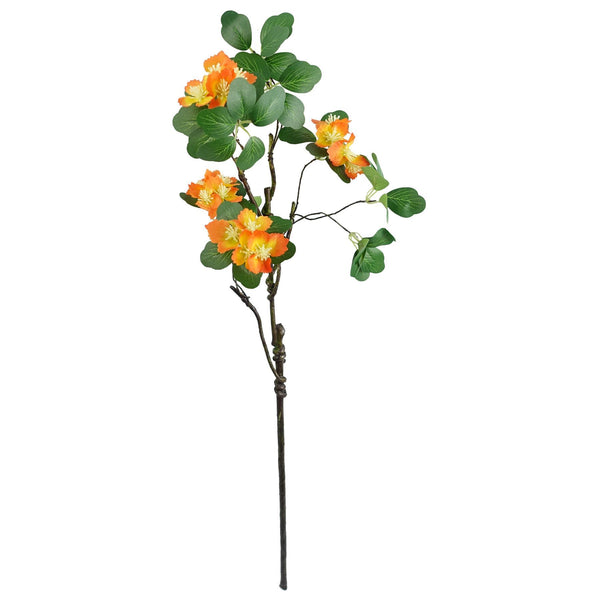 Pack of 6 x 60cm Flower Foliage Spray - Orange - Premium Quality