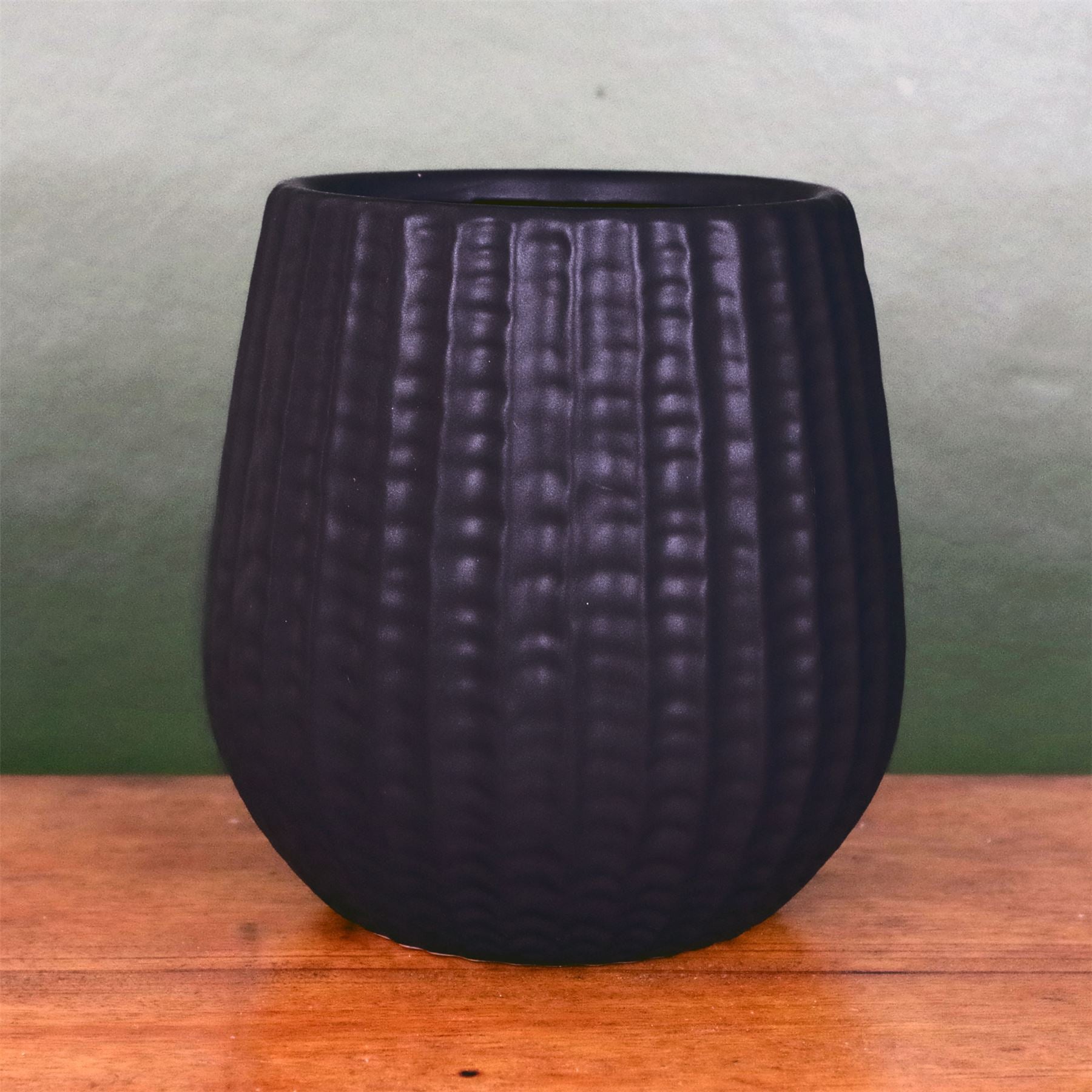 Black Ceramic Planter Plant Pot Botanik