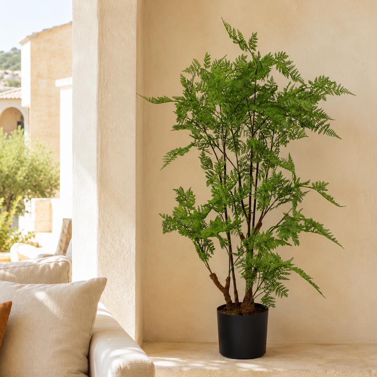 Artificial Fern Plant Tree 90cm Fern