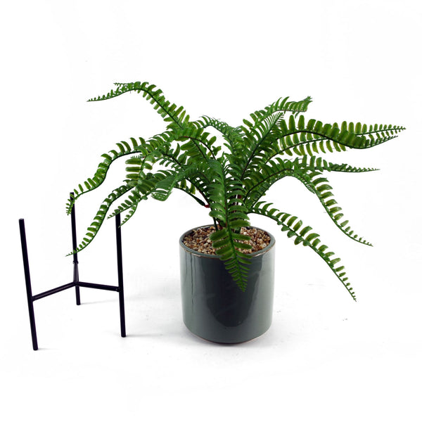 Large Artificial Fern Plant Planter &