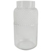 60cm Red Rose and Eucalyptus Glass Diamond Vase - Premium Quality