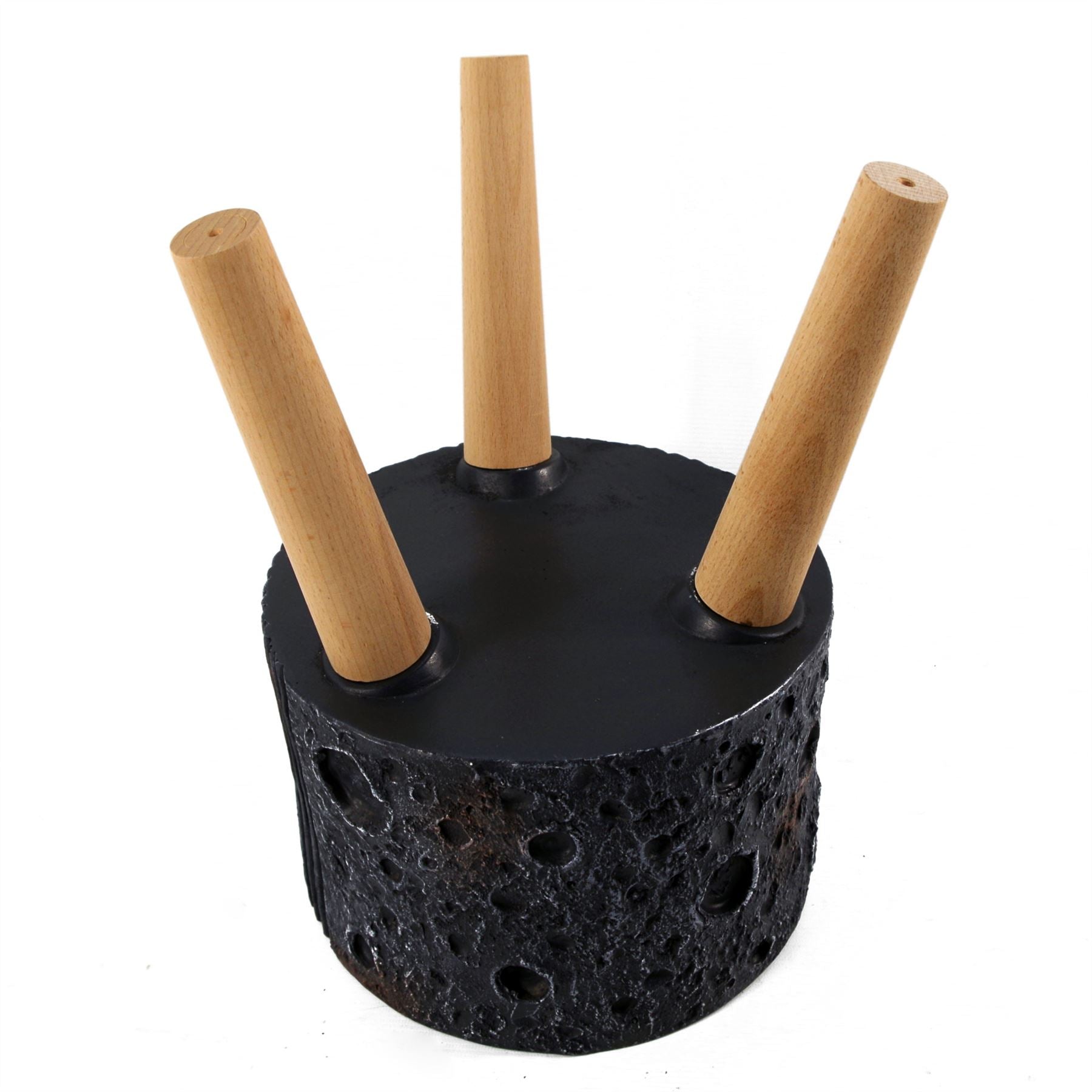 Moon Black Planter with Stand