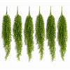 Pack of 6 x 90cm Artificial Trailing Hanging Plant Green Faux Cascading Foliage