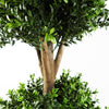 Leaf 120cm Buxus Triple Artificial Tree UV Resistant Outdoor