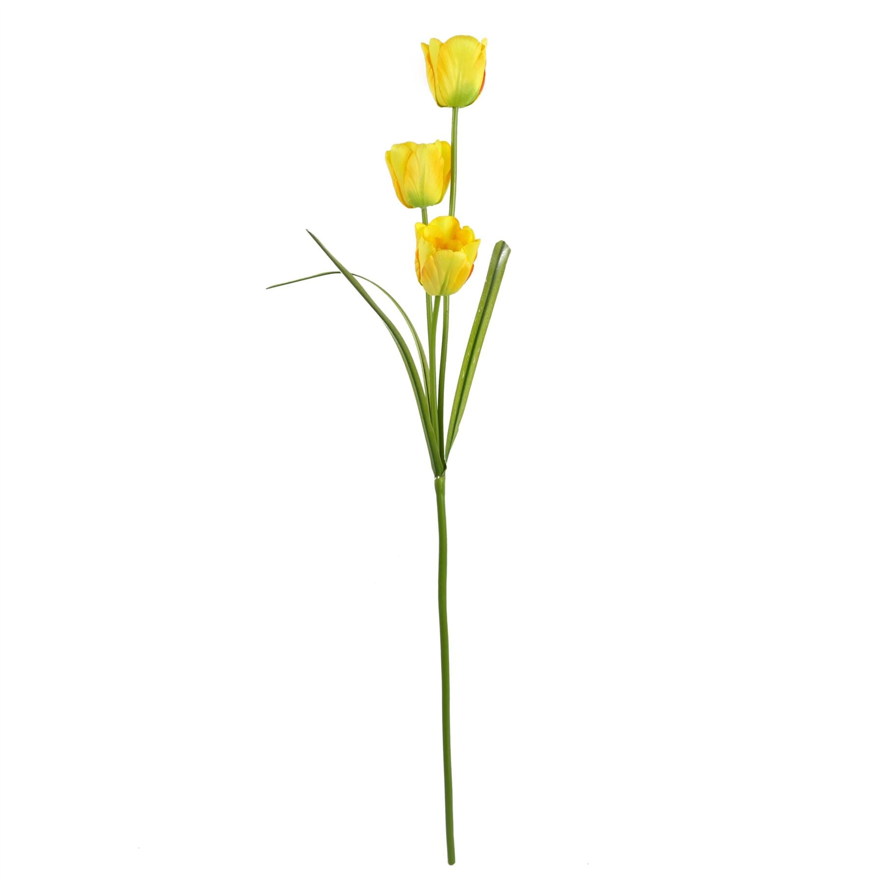 80cm Artificial Tulip Yellow Stem