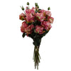 6 x Pink Rose Artificial Flowers