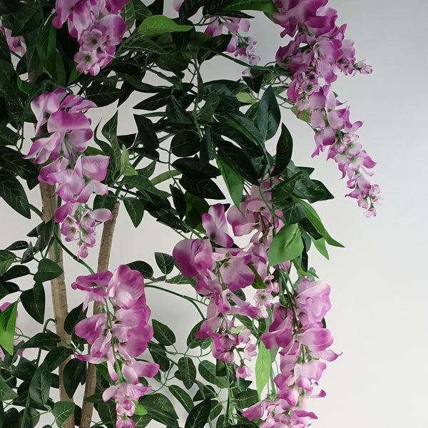 Artificial Wisteria Tree 150cm Artificial Purple/Pink Realistic Botanik