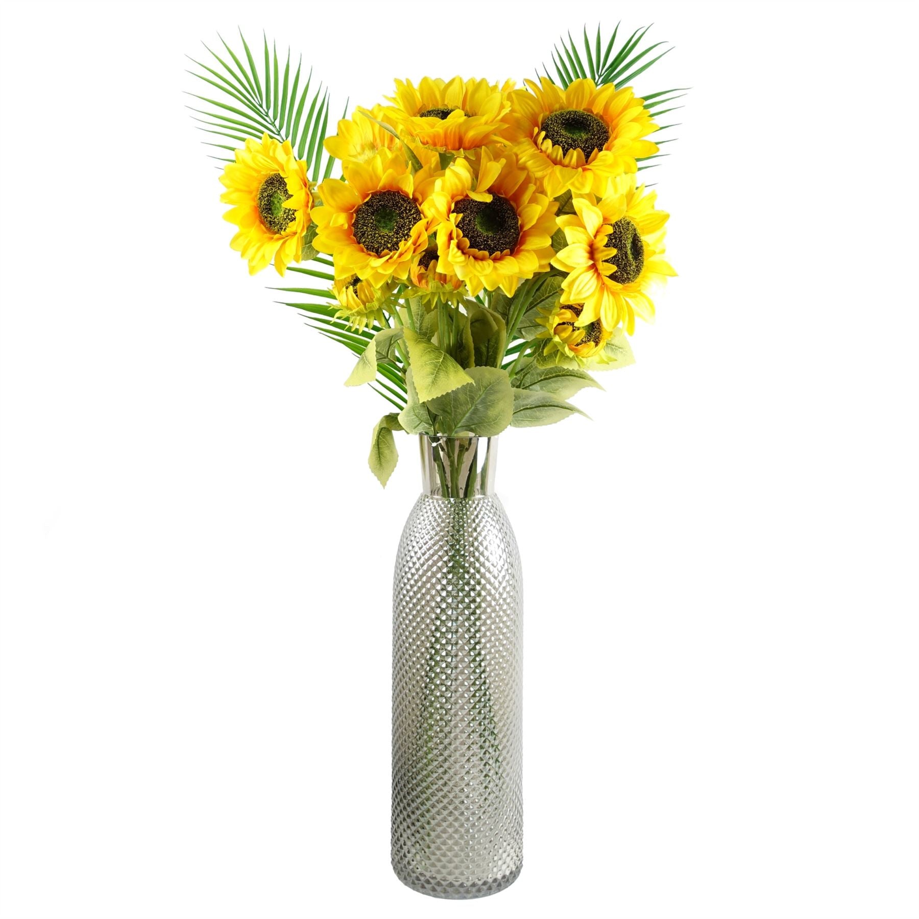 Artificial Flowers Yellow Sunflower - 3 heads 88cm