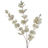 Pack of 6 x 80cm White Eucalyptus Foliage Stem - Premium Quality