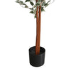 160cm Artificial Ficus with Natural Variegated Leaves
