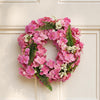 Artificial Pink Floral Blossom Wreath Botanik